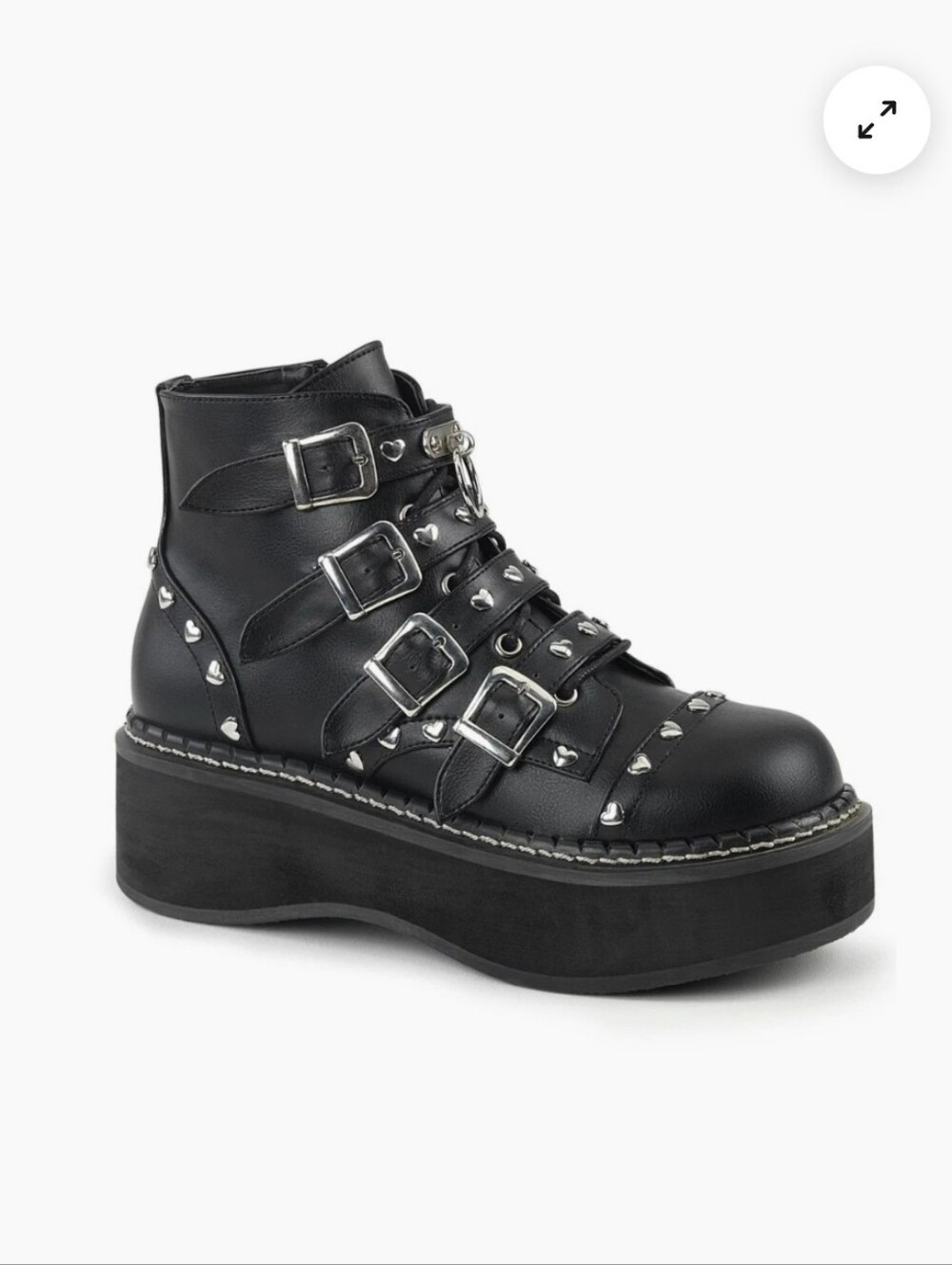 Demonia Emily-315 Platform Ankle Boots